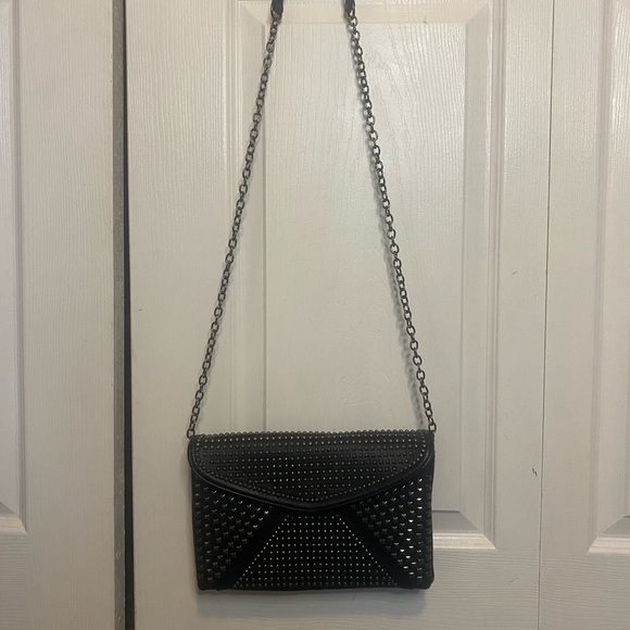 MMS  Design Studio Studded Black Chain Purse - Picture 8 of 9